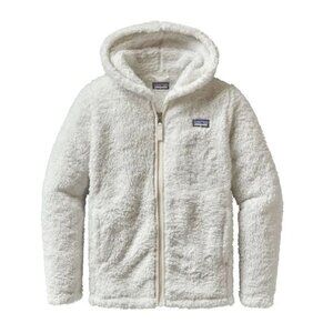 Patagonia White Los Gatos Full Zip Hoodie, Size 10 (M)